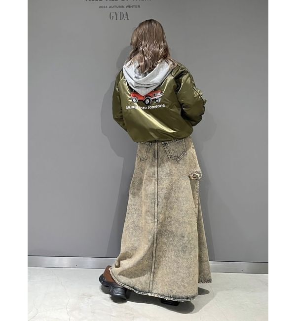 GYDA「【みちょぱコラボ】RIDICULOUS MCPサテンブルゾン」|ブルゾン・スタジャン|