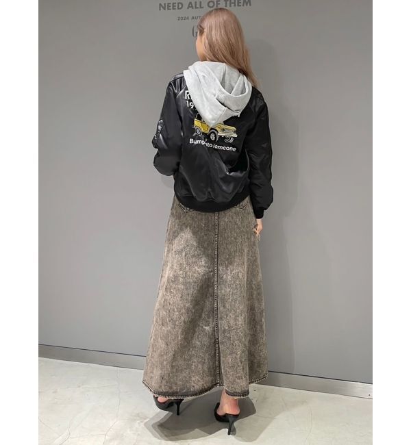 GYDA「【みちょぱコラボ】RIDICULOUS MCPサテンブルゾン」|ブルゾン・スタジャン|