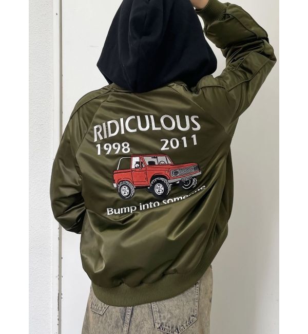 GYDA「【みちょぱコラボ】RIDICULOUS MCPサテンブルゾン」|ブルゾン・スタジャン|