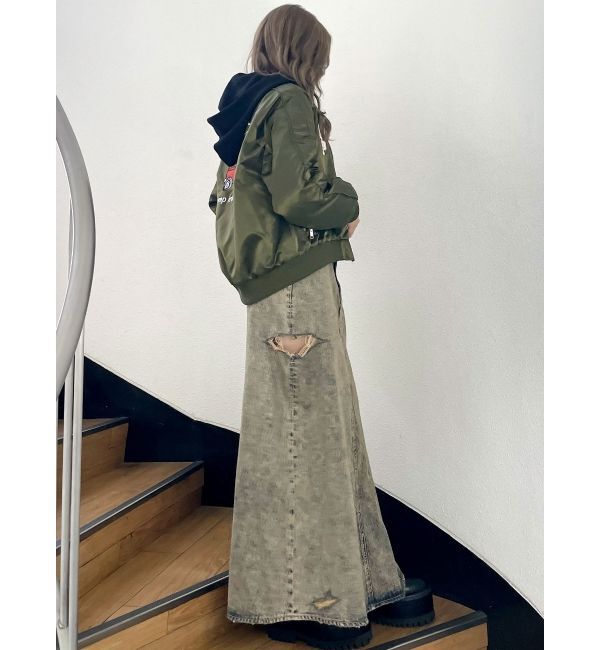 GYDA「【みちょぱコラボ】RIDICULOUS MCPサテンブルゾン」|ブルゾン・スタジャン|