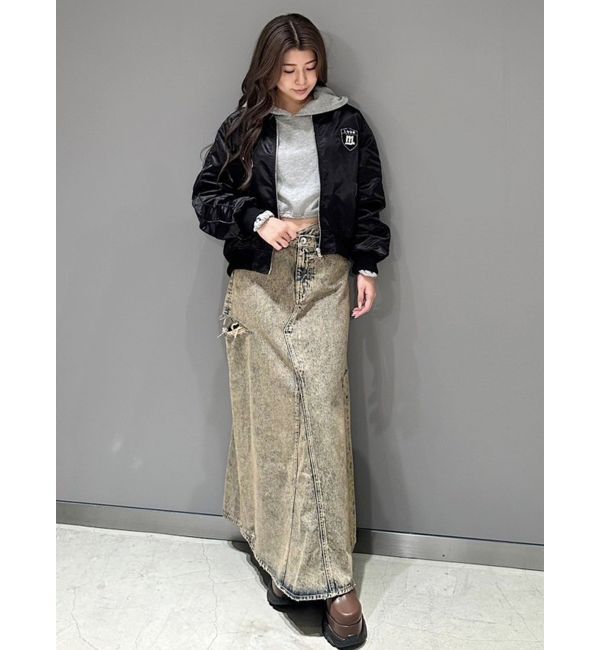 GYDA「【みちょぱコラボ】RIDICULOUS MCPサテンブルゾン」|ブルゾン・スタジャン|