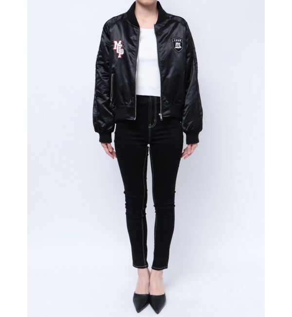 GYDA「【みちょぱコラボ】RIDICULOUS MCPサテンブルゾン」|ブルゾン・スタジャン|