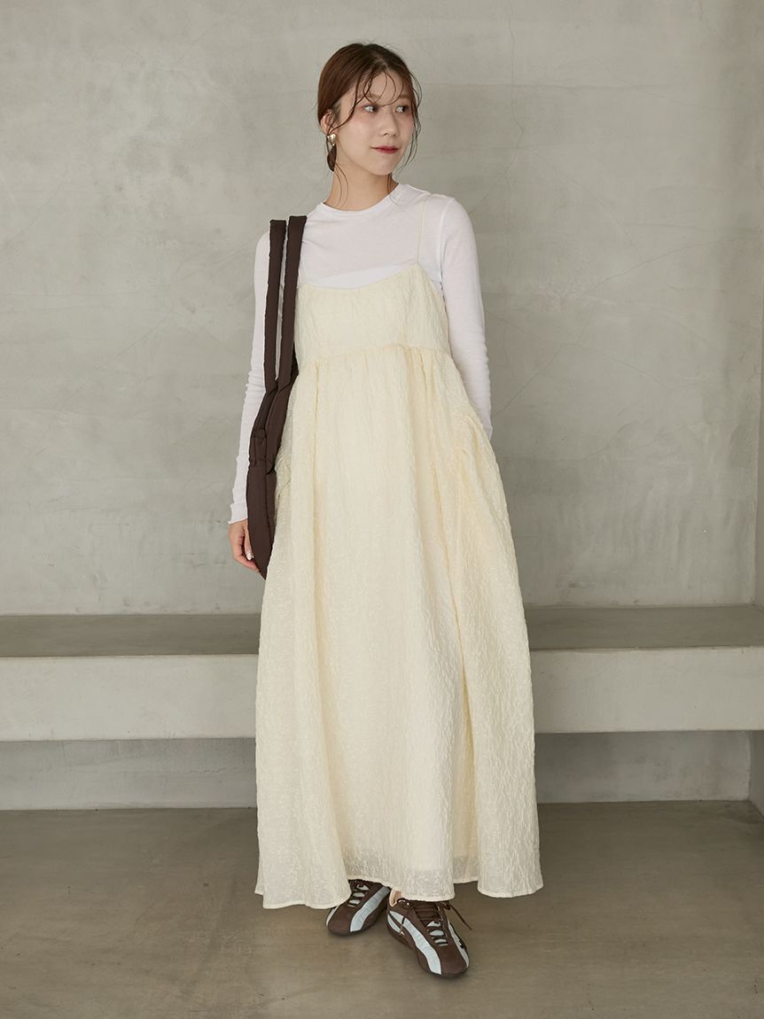 emmi atelier「【セットアイテム】フラワージャガードワンピース」|ワンピース|IVR