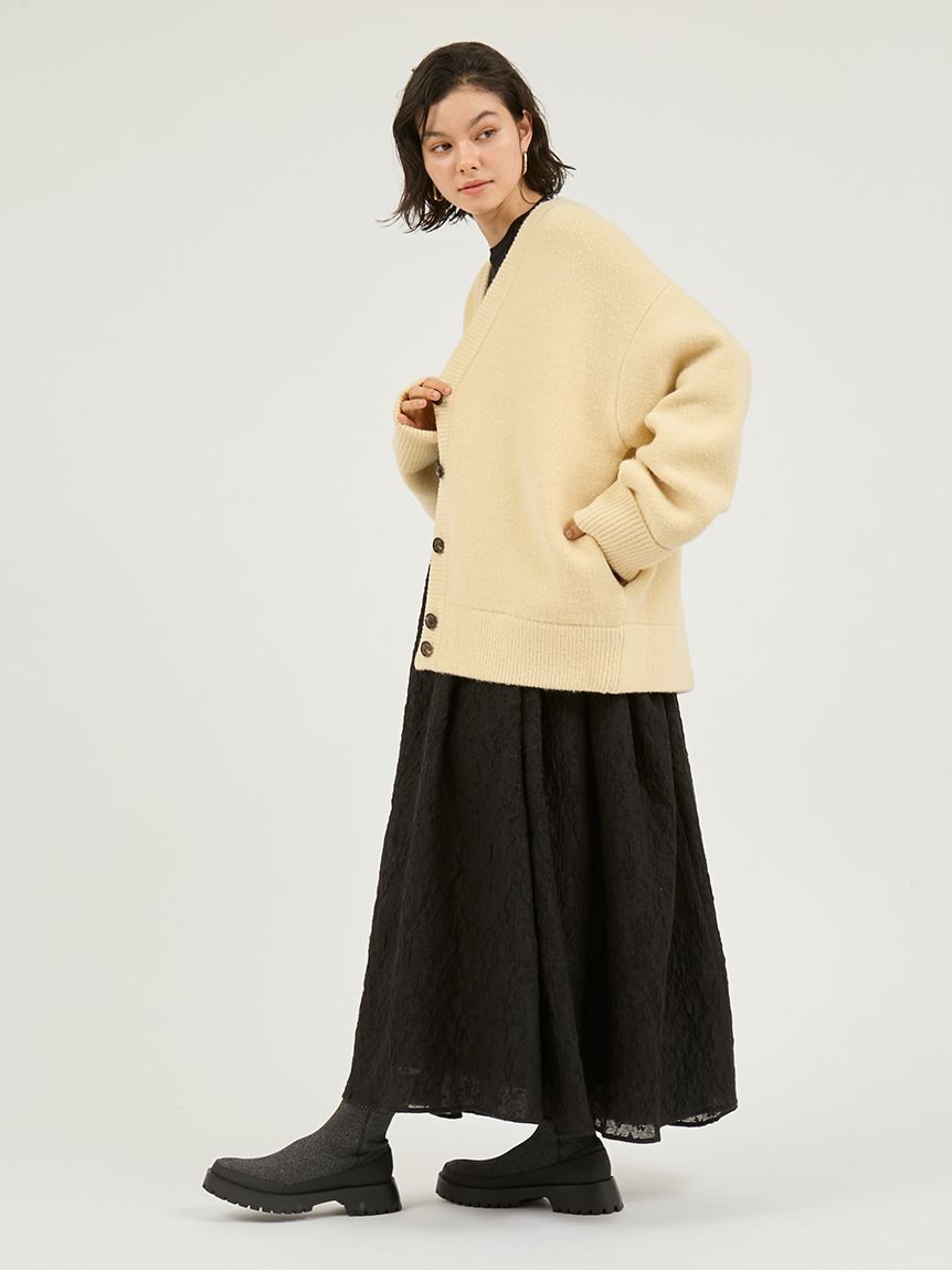 emmi atelier「【セットアイテム】フラワージャガードワンピース」|ワンピース|