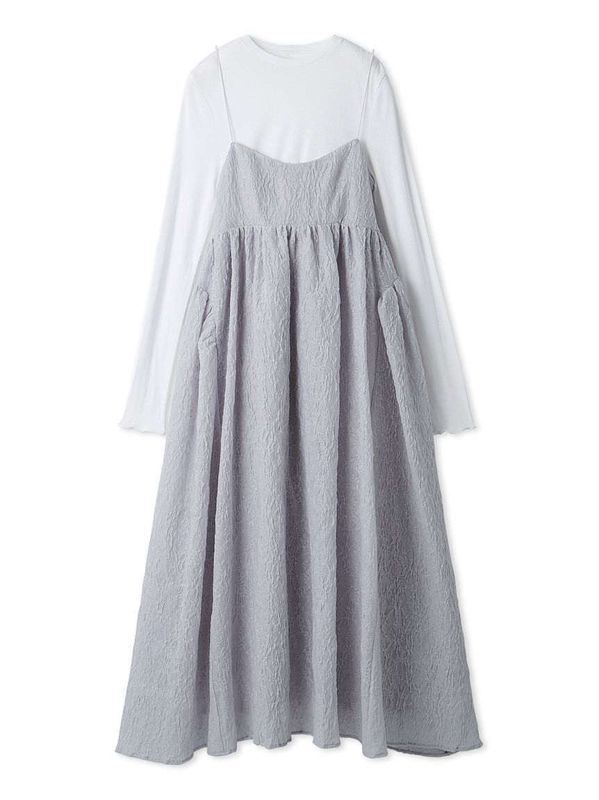 emmi atelier「【セットアイテム】フラワージャガードワンピース」|ワンピース|