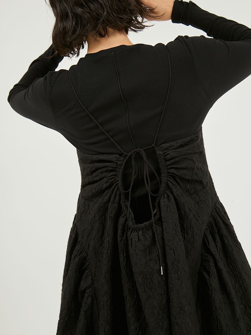 emmi atelier「【セットアイテム】フラワージャガードワンピース」|ワンピース|