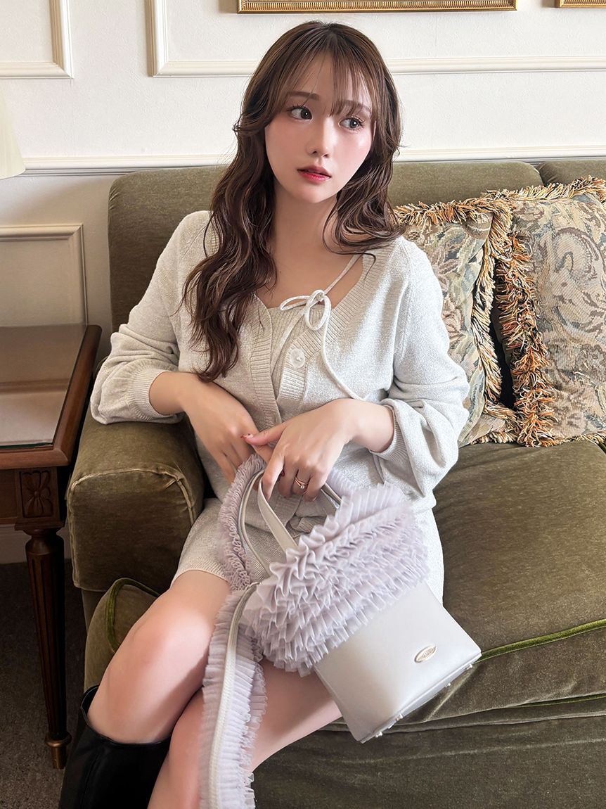 LILY BROWN「【限定カラー】チュール切り替え3wayトート」|トートバッグ|