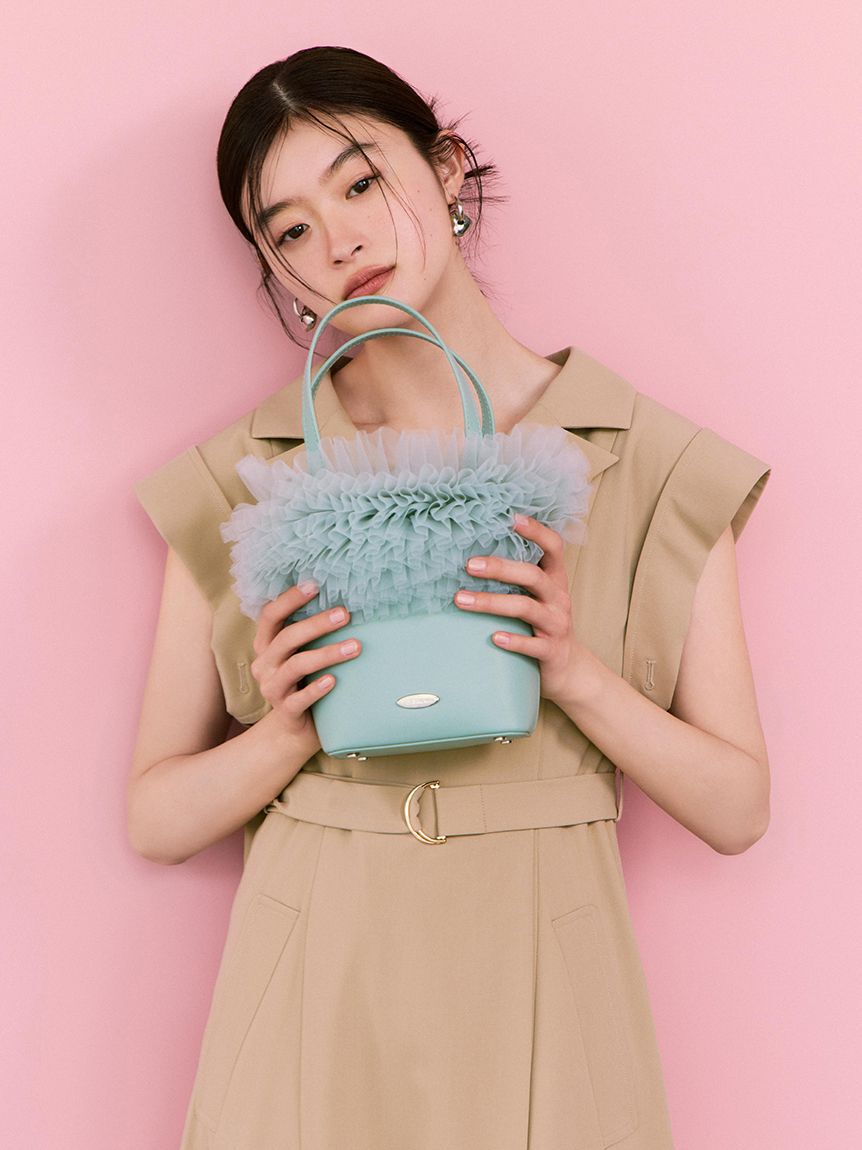 LILY BROWN「【限定カラー】チュール切り替え3wayトート」|トートバッグ|