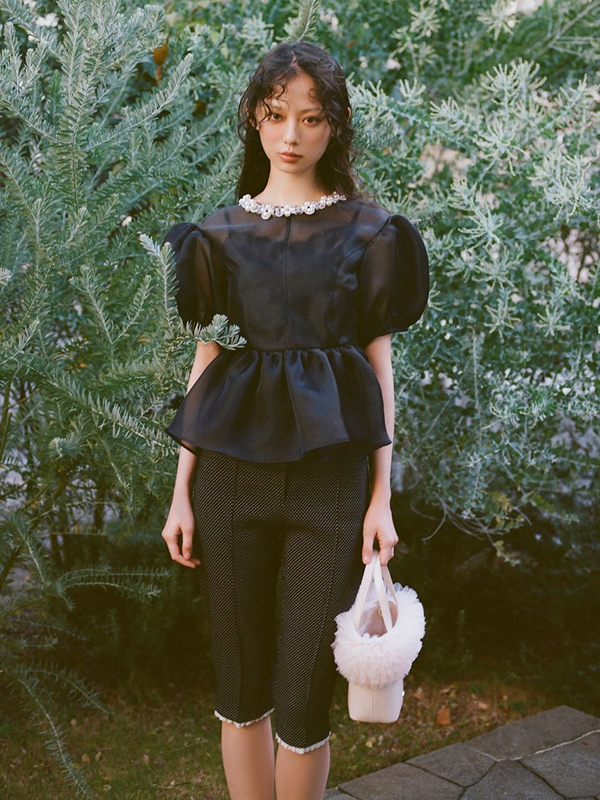 LILY BROWN「【限定カラー】チュール切り替え3wayトート」|トートバッグ|