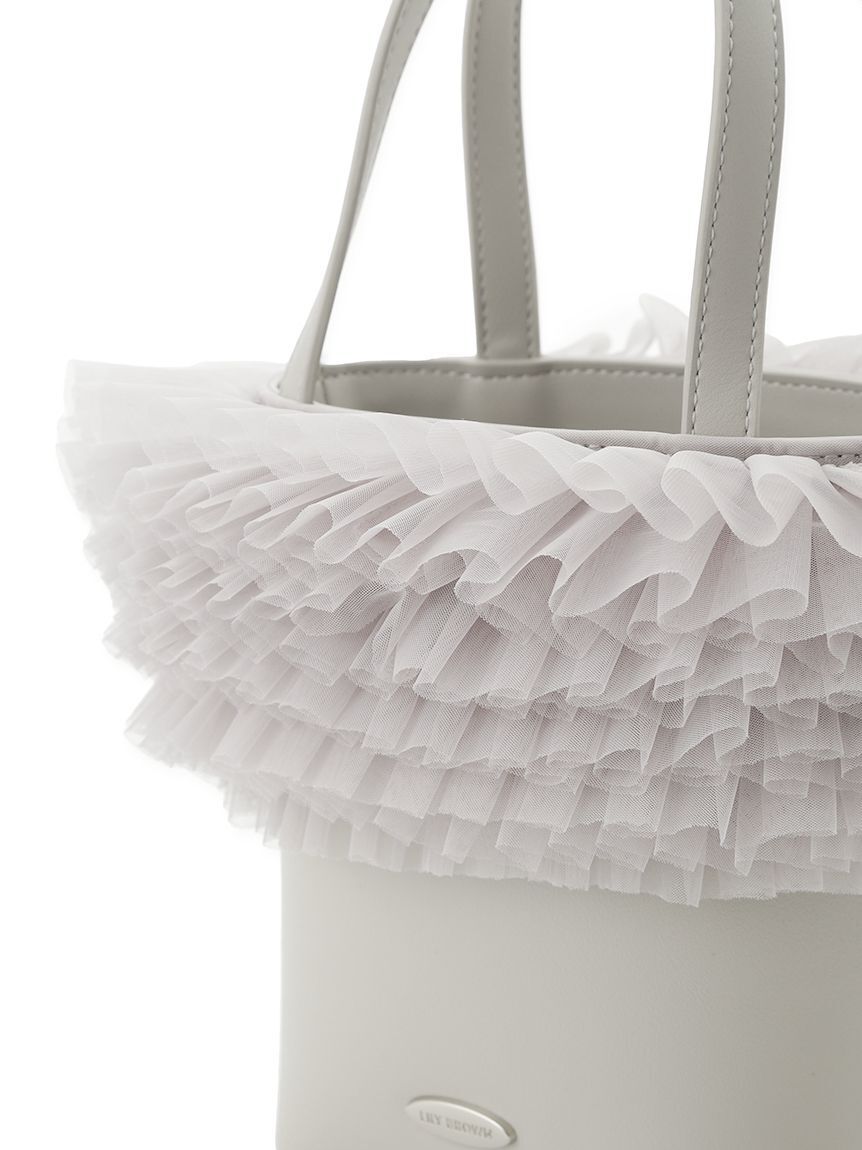 LILY BROWN「【限定カラー】チュール切り替え3wayトート」|トートバッグ|