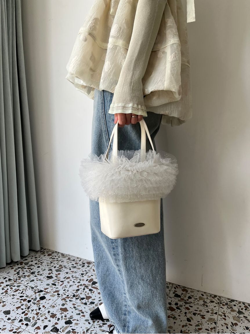 LILY BROWN「【限定カラー】チュール切り替え3wayトート」|トートバッグ|