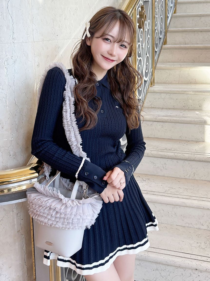 LILY BROWN「【限定カラー】チュール切り替え3wayトート」|トートバッグ|