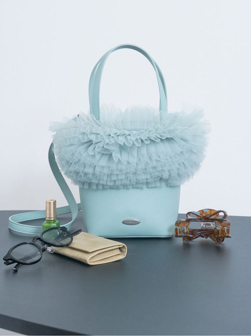 LILY BROWN「【限定カラー】チュール切り替え3wayトート」|トートバッグ|GRN