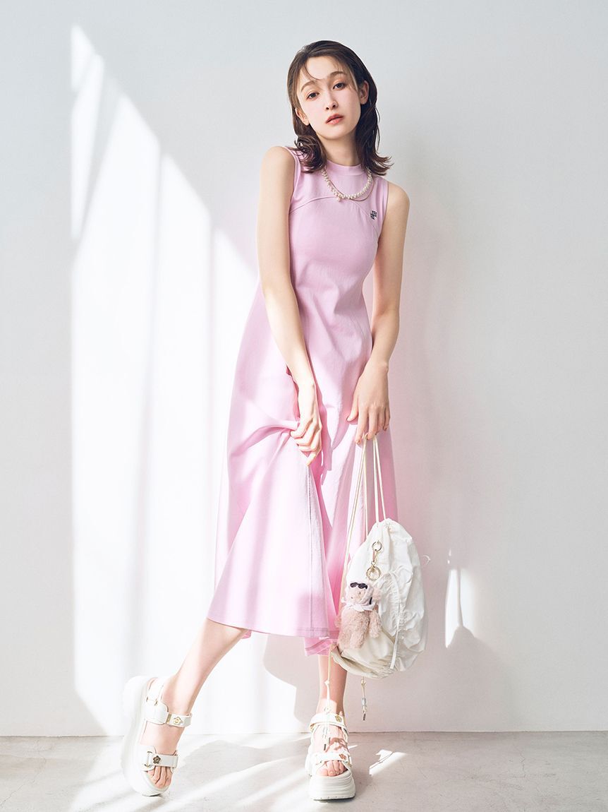 LILY BROWN「LB刺繍カットロングワンピース」|ワンピース|PNK