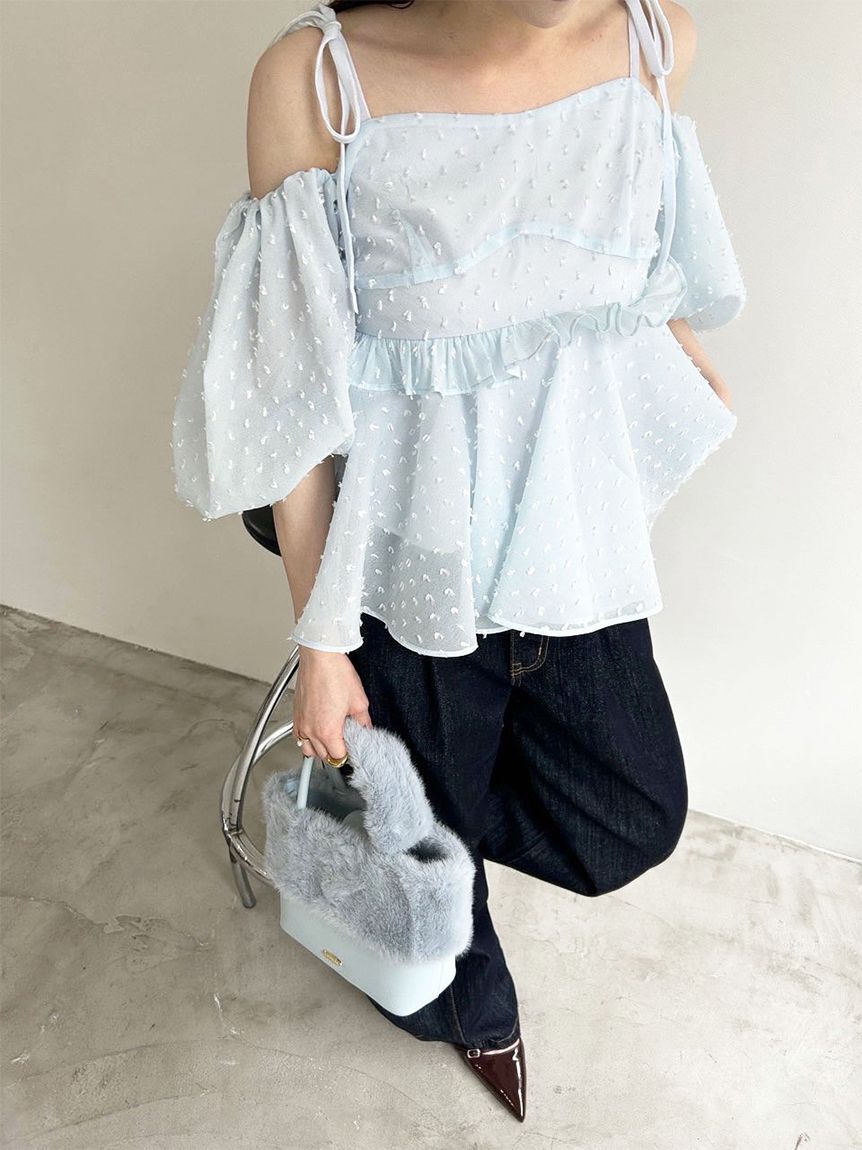 LILY BROWN「エコファーコンビマルチウェイトート(Hearts2Hearts着用)」|トートバッグ|