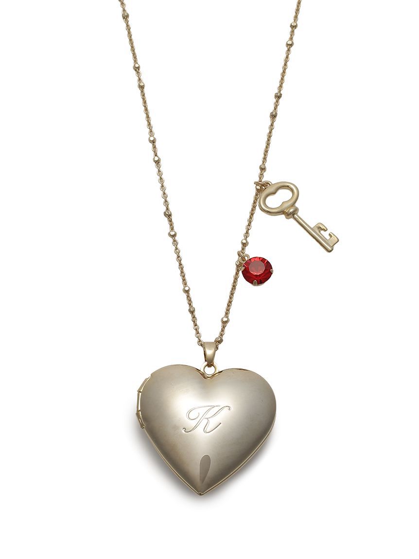 LILY BROWN「イニシャルハートロケットネックレス」|ネックレス|