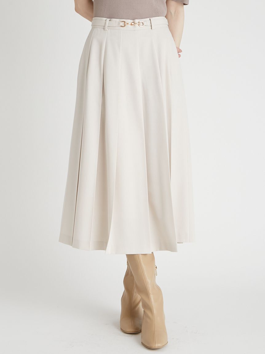 CELFORD「ベルト付きプリーツスカート」|スカート|