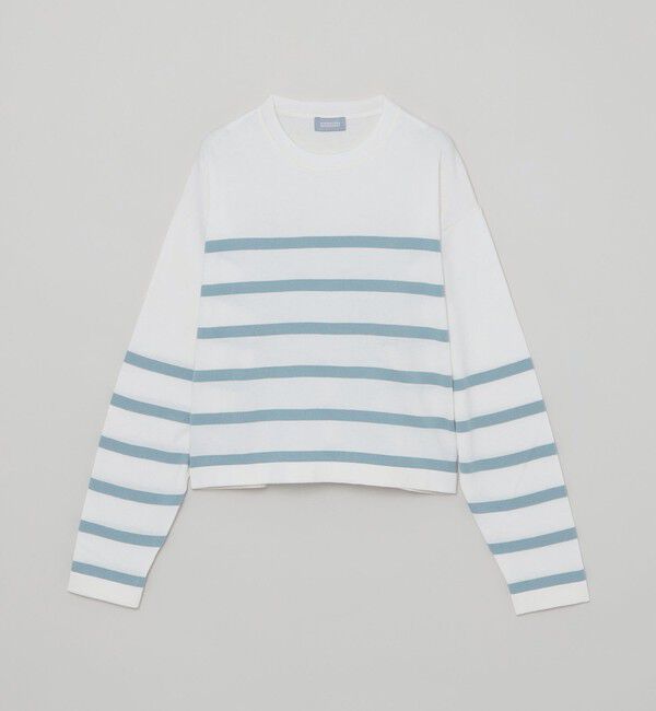 MACKINTOSH PHILOSOPHY「GREY LABEL マリンボーダーニットプルオーバー」|ニット・セーター|ライトブルー