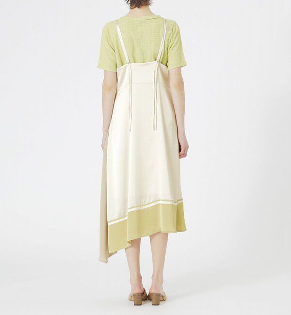  「【ドラマ着用商品】カラーブロックスリップワンピース」|ワンピース|