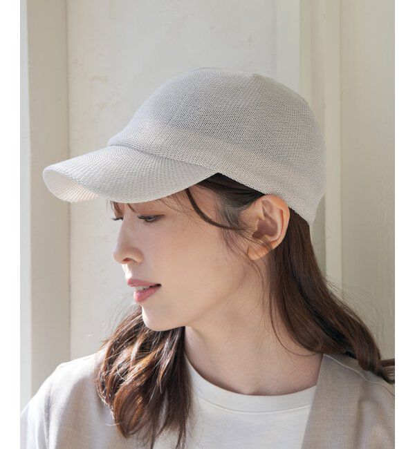 ikka「サーモ透かし柄キャップ」|その他|ライトグレー