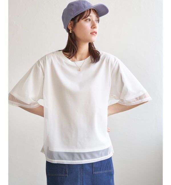 ikka「チュールレイヤードプルオーバー」|その他|オフホワイト