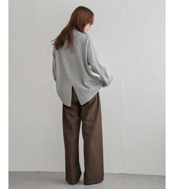 Lbc with Life「透かし柄バックスリットニット」|カーディガン|