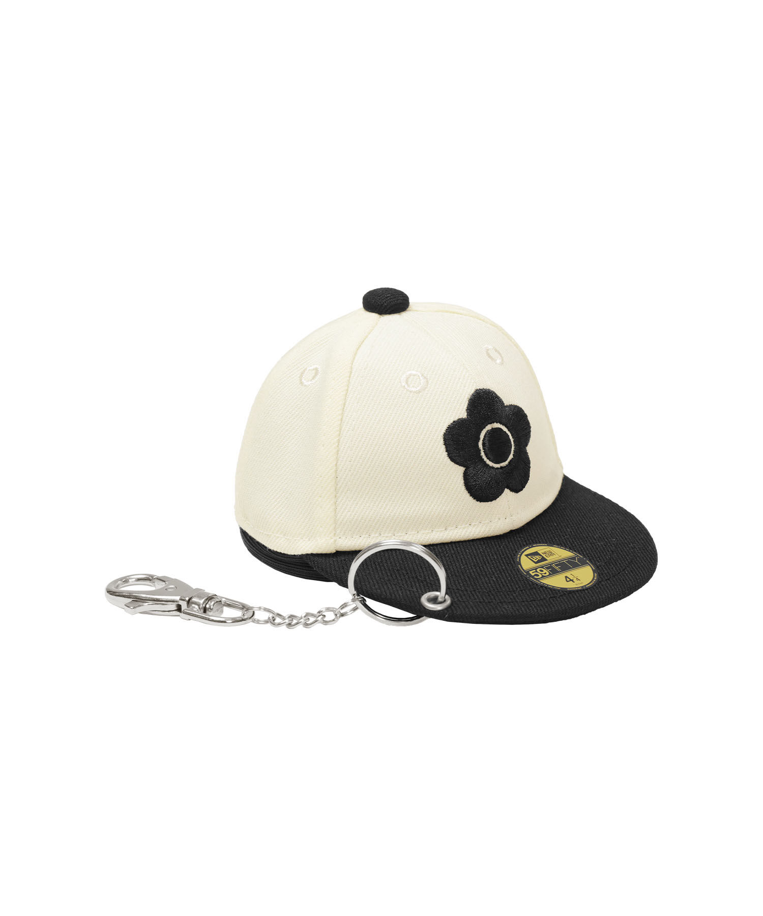 MARY QUANT「NEW ERA(R) &times; MARY QUANT BIGデイジー ダイカットポーチ」|ポーチ|ブラックＸホワイト