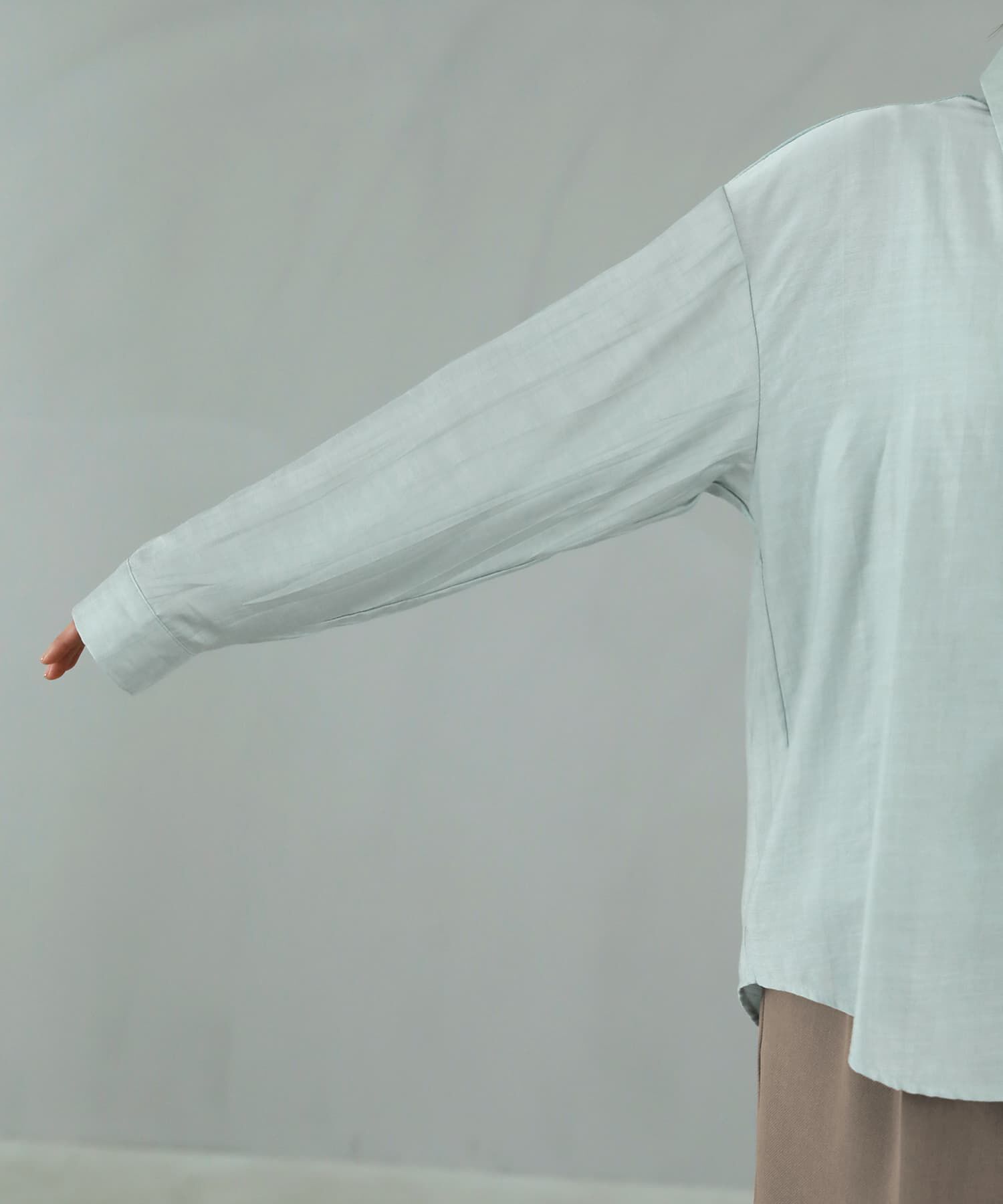 STYLE DELI「羽織れるシボ生地シャツとキャミソールのセット」|シャツ・ブラウス|