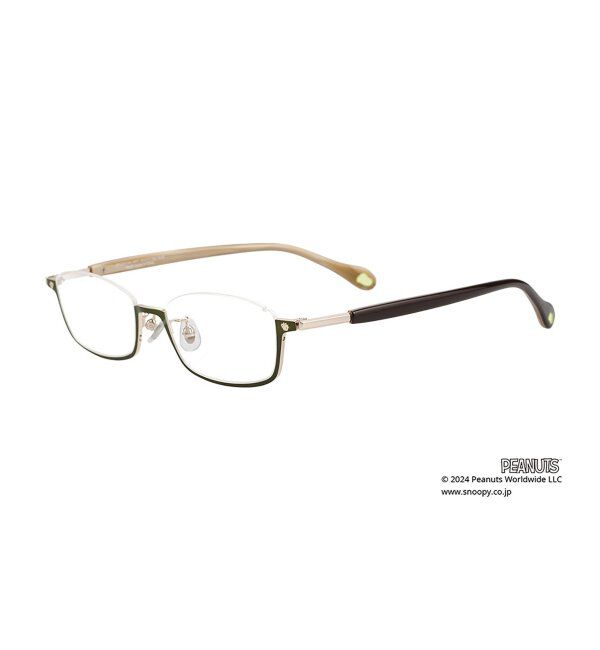  「スクエア型 メガネ |  Zoff PEANUTS COLLECTION 4 (リテラリーエース モデル) スヌーピー  レンズ交換券付」|メガネ|