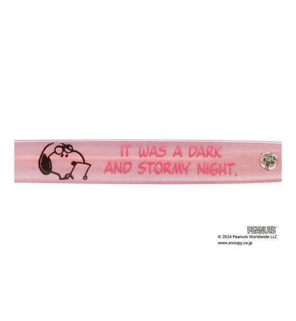  「スクエア型 メガネ |  Zoff PEANUTS COLLECTION 4 (リテラリーエース モデル) スヌーピー  レンズ交換券付」|メガネ|