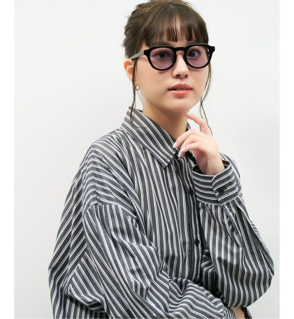  「【WEB限定】ボストン型 サングラス | クラウンパント カラーレンズ 軽量 トレンド 紫外線対策 UVカット」|サングラス|