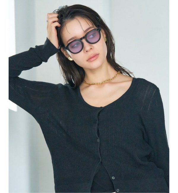  「【WEB限定】ボストン型 サングラス | クラウンパント カラーレンズ 軽量 トレンド 紫外線対策 UVカット」|サングラス|