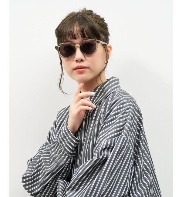  「【WEB限定】ボストン型 サングラス | クラウンパント カラーレンズ 軽量 トレンド 紫外線対策 UVカット」|サングラス|