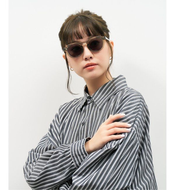  「【WEB限定】ボストン型 サングラス | クラウンパント カラーレンズ 軽量 トレンド 紫外線対策 UVカット」|サングラス|