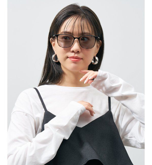  「SUNCUTGlasses/UV100%CUT サングラス カラーレンズ 軽量 ずれ落ち防止 紫外線対策 UVカット SMART Skinny」|サングラス|