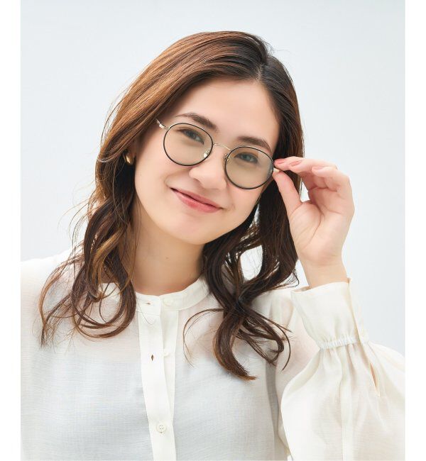  「Zoff｜Kirimaru ボストン型 サングラス   大きめ｜ユニセックス｜UVカット｜紫外線対策 うねうね 小顔効果」|サングラス|