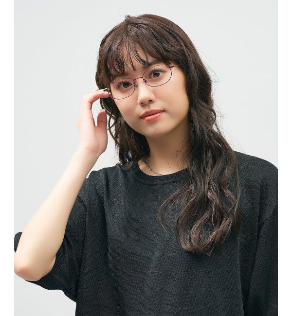  「オーバル型 メガネ 軽量｜メタルフレーム｜伊達メガネ 度付きメガネ｜大人可愛い｜Zoff｜ レンズ交換券付」|メガネ|
