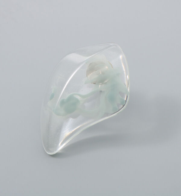 Phoebe+「【sfy】marble stone pairピアス　ブラウン&times;ブルー」|ピアス|