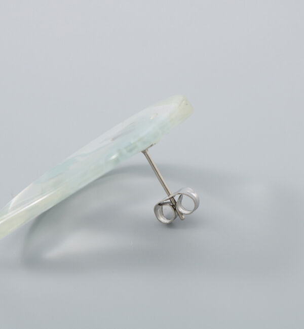 Phoebe+「【sfy】marble stone pairピアス　ブラウン&times;ブルー」|ピアス|