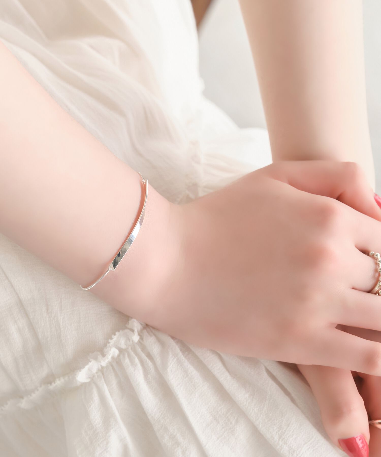 Phoebe「【SV925】モダンエッセンスブレスレット」|ブレスレット・バングル|