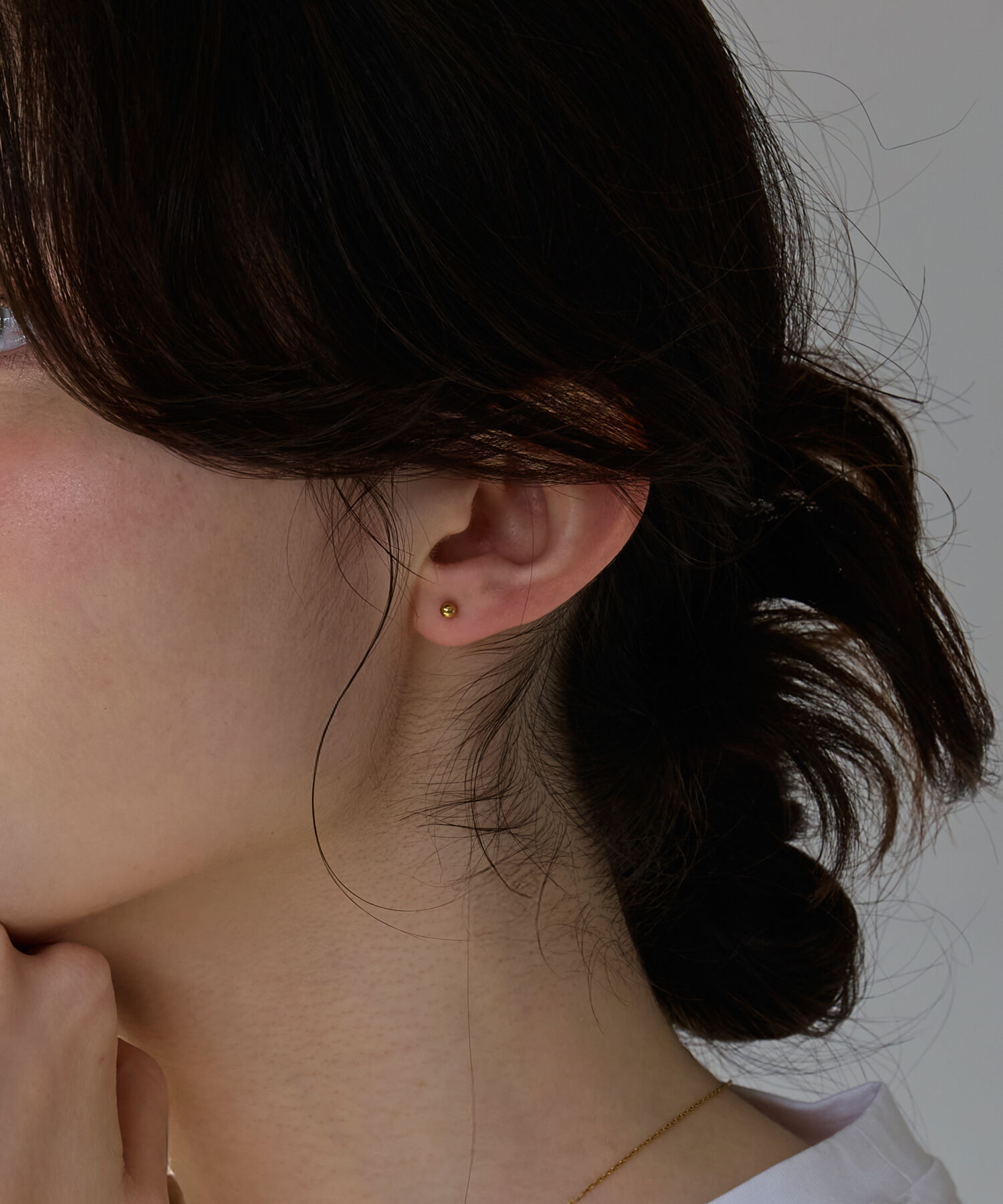 Phoebe「【金属アレルギー対応】3setメタルピアス　ゴールド/サージカルステンレス」|ピアス|