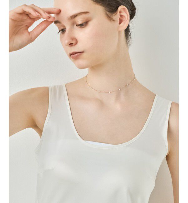 ete「[ミストピンク] K10MPG パール ネックレス」|ネックレス|