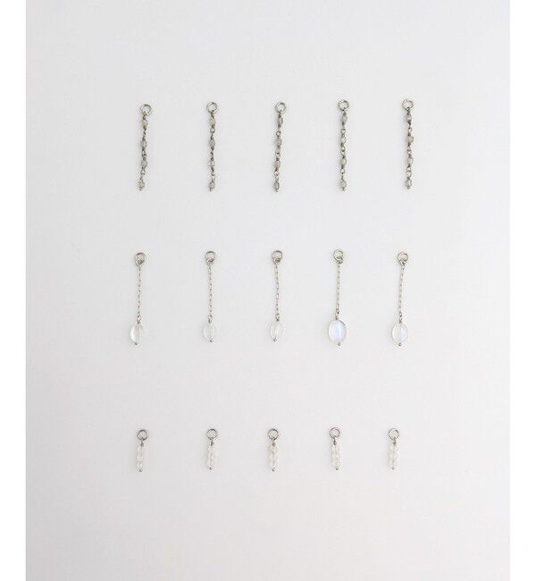 ete「[フォーチュン] ナチュラルストーン チャーム /Relax」|イヤリング|