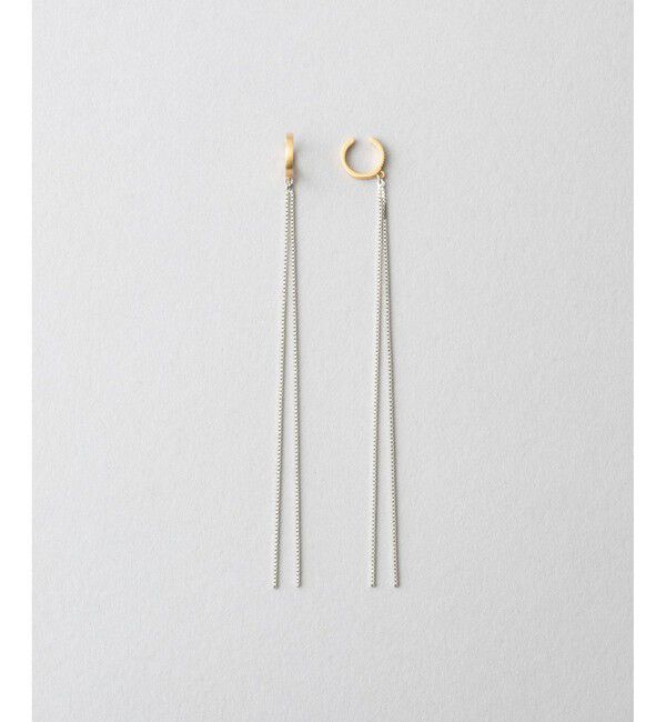 Jouete「[ダブルフェイス] イヤリング ロングチェーン」|イヤリング|