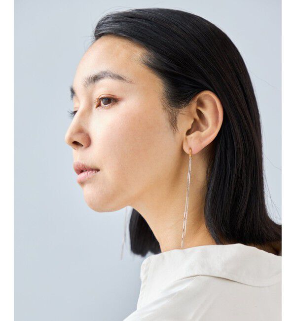 Jouete「[ダブルフェイス] イヤリング ロングチェーン」|イヤリング|