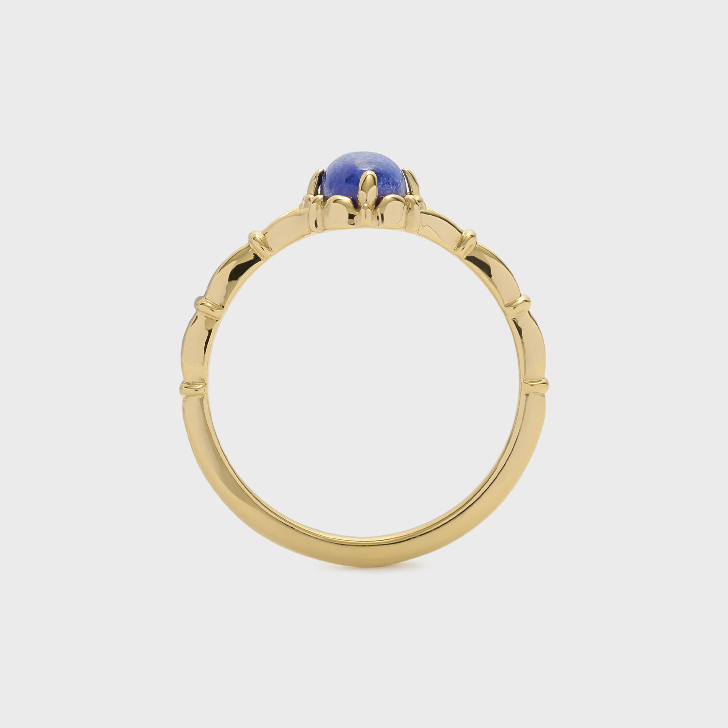 NOJESS「ゴールドラピスラズリピンキーリング」|リング|