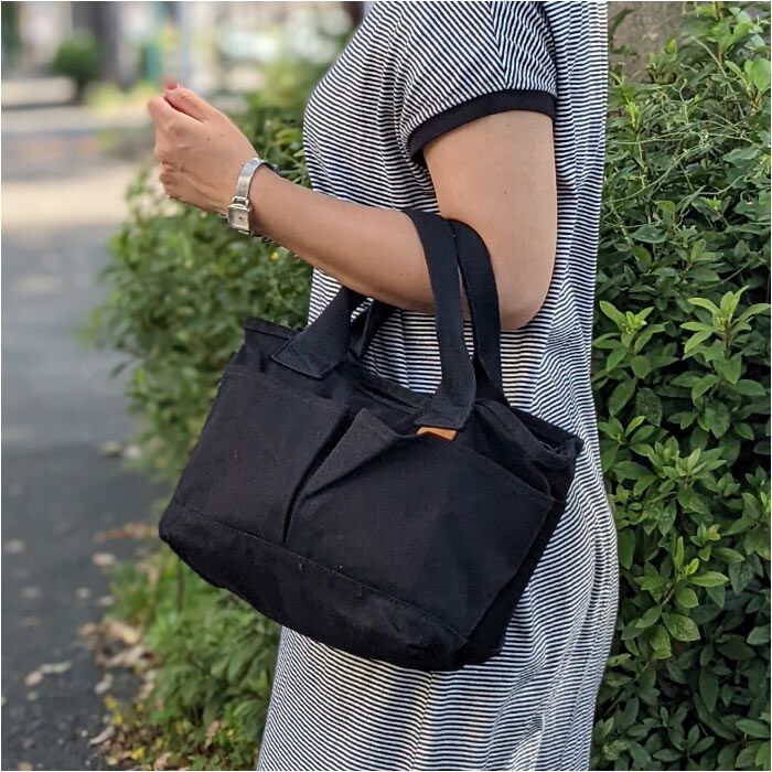 BACKYARD FAMILY「トートバッグ 仕切りあり キャンバス 小さめ 通販 キャンバストート 仕切り 大容量 自立 手提げ」|トートバッグ|