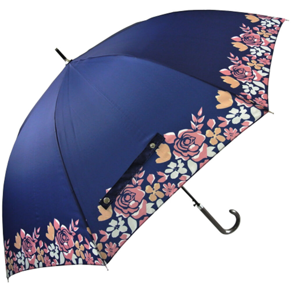 BACKYARD FAMILY「傘 レディース 65cm 通販 長傘 大きめ ジャンプ 雨傘 ジャンプ傘 おしゃれ シンプル 大人」|傘|ブルー1