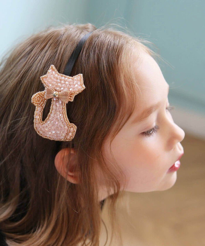 BACKYARD FAMILY「Rora カチューシャ 通販 キラキラ ネコ 68112302 髪飾り ヘッドドレス 子供 女の子」|その他|