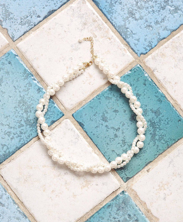 BACKYARD FAMILY「Rora ネックレス キッズ 通販 エリアン パール2連 パールネックレス 首飾り アクセサリー」|その他|